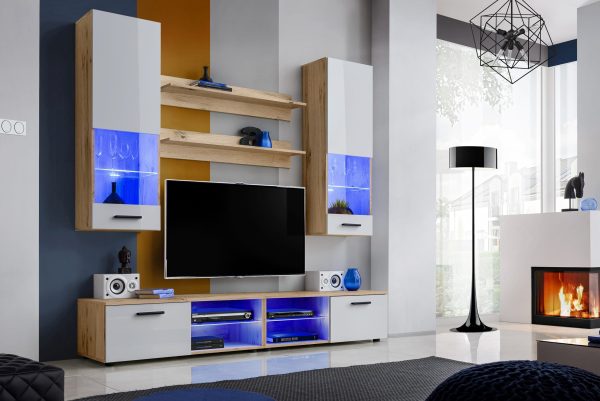 Ensemble de meubles RTV Varallo, blanc/Wotan – Image 2