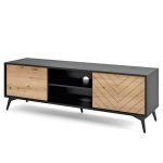 Meuble TV Jasper 154 cm – largeur 154 cm, hauteur 56 cm, profondeur 39 cm