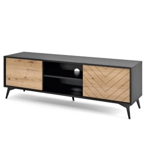 Meuble TV Jasper 154 cm – largeur 154 cm, hauteur 56 cm, profondeur 39 cm