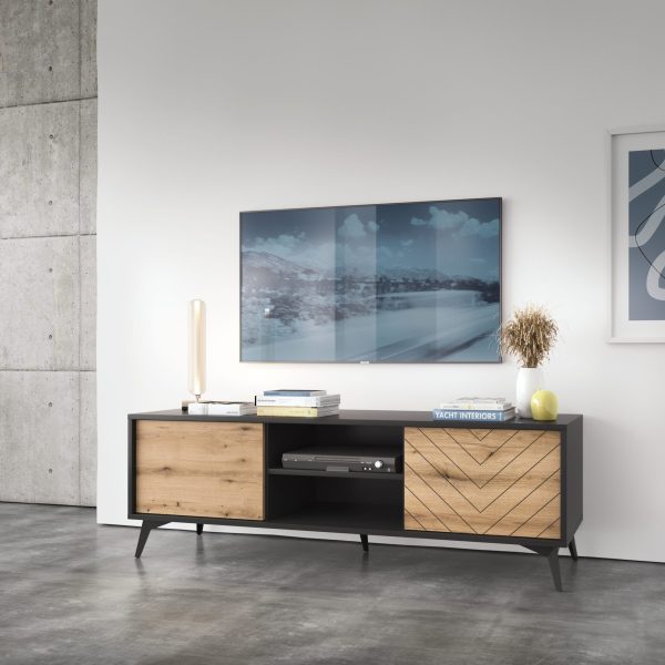 Meuble TV Jasper 154 cm – largeur 154 cm, hauteur 56 cm, profondeur 39 cm – Image 3