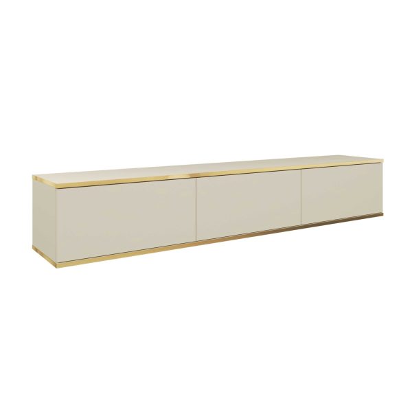 Banff RTV175 – Meuble TV, façade lisse beige, chêne artisanal, largeur 175 cm, hauteur 30 cm, profondeur 32 cm – Image 4