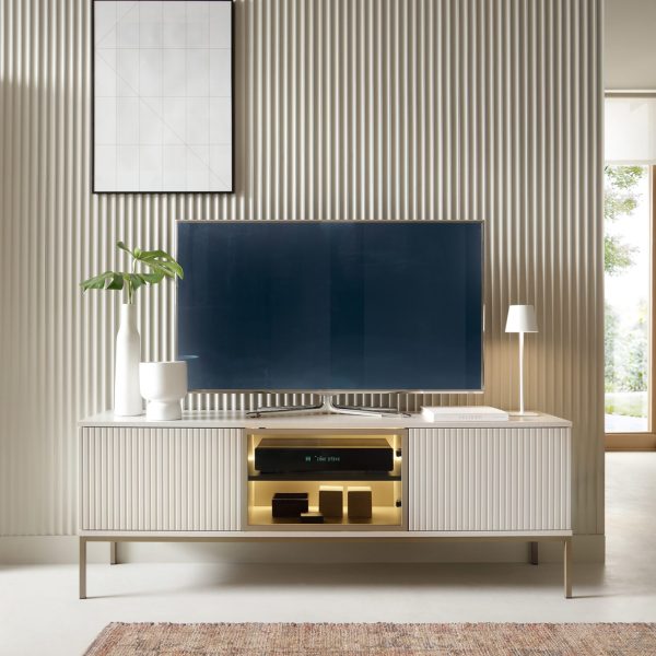 Laval RTV154 – Meuble TV, cachemire, largeur 154 cm, hauteur 56 cm, profondeur 39 cm – Image 3