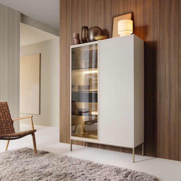 Laval WTSZ104 – vitrine avec éclairage LED, cachemire, largeur 104 cm, hauteur 166 cm, profondeur 39 cm – Image 3