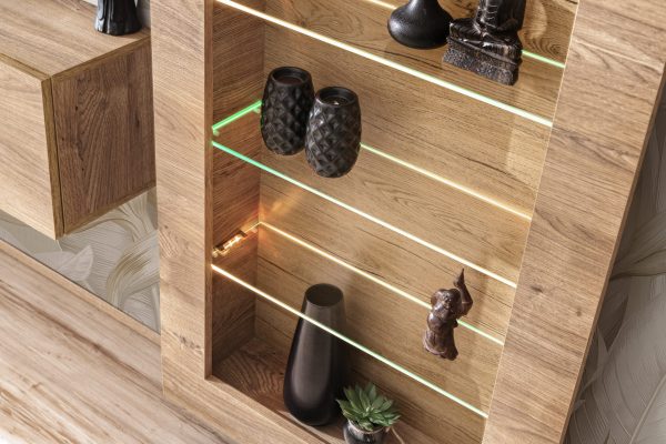 Vitrine suspendue Como Éclairage LED RVB – Image 8