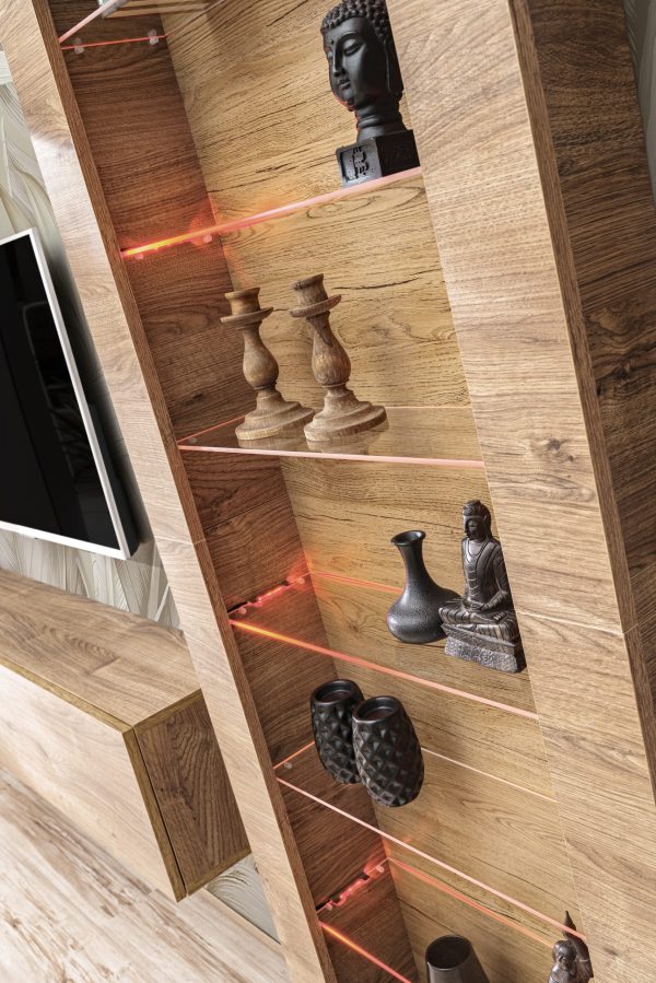 Vitrine suspendue Como Éclairage LED RVB – Image 9