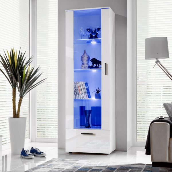 Présentoir sur pied Alessandria, éclairage LED blanc/bleu – Image 2