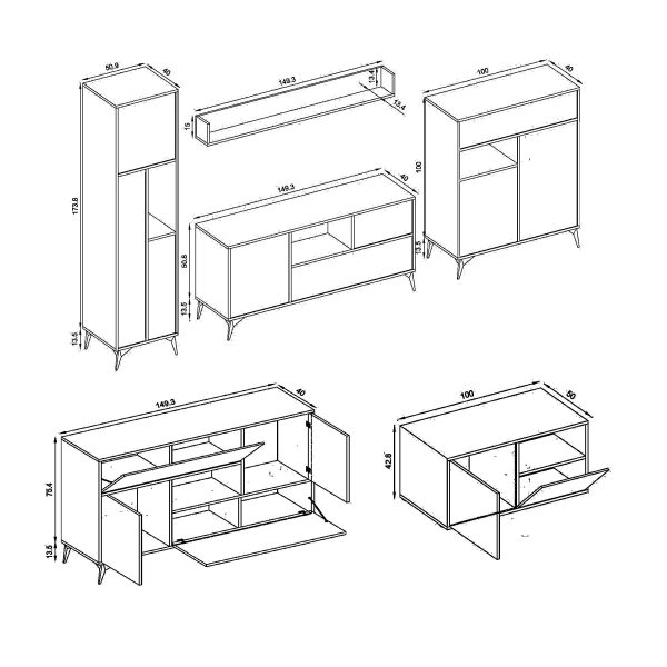 Collection de meubles de salon Orvieto – Image 3