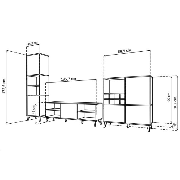 Ensemble de meubles de salon Fondi – Image 3