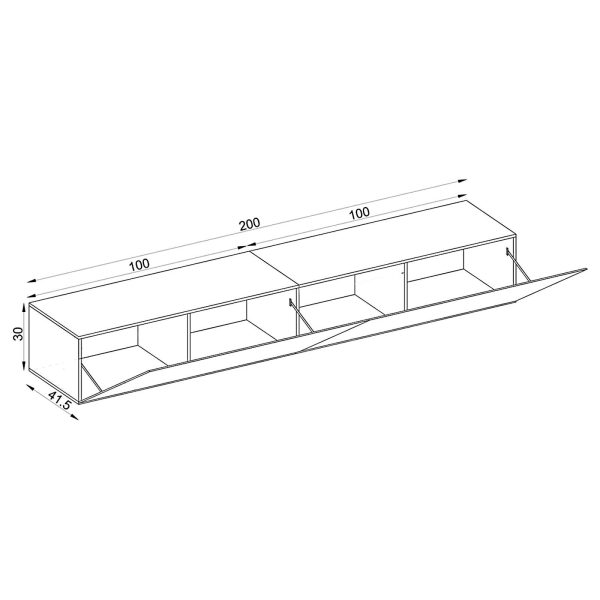 Armoire suspendue RTV Loreto, Wotan/Wotan – Image 3