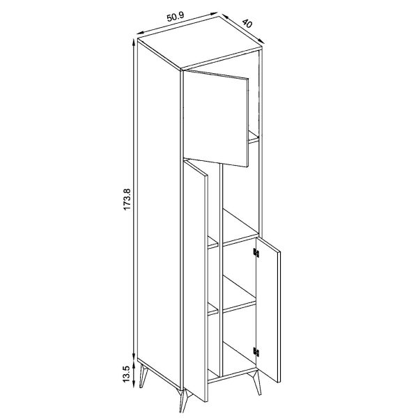 Armoire sur pied Orvieto – Image 3