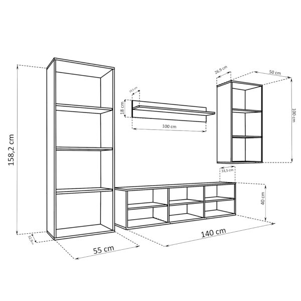 Taranto RTV Ensemble de meubles Medio – Image 3
