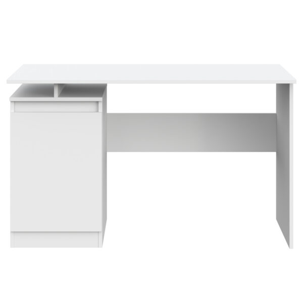 Bureau SOLA - Spacieux - Fermé - Blanc - Largeur 120 cm, Hauteur 73 cm, Profondeur 59 cm – Image 5