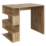 Bureau SOLA - Spacieux - Blanc - Largeur 120 cm, Hauteur 73 cm, Profondeur 59 cm