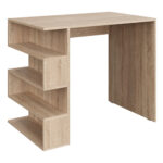 Bureau SOLA - Spacieux - Chêne Sonoma - Largeur 120 cm, Hauteur 73 cm, Profondeur 59 cm