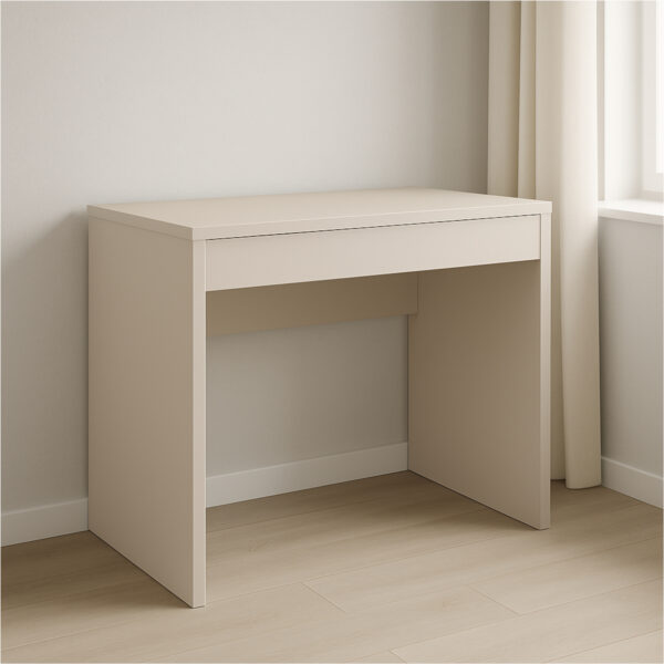 Bureau FORDE - Spacieux - Avec tiroir - Cachemire - Largeur 75 cm, Hauteur 75 cm, Profondeur 50 cm – Image 4