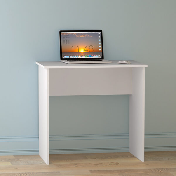 Bureau ULVIK - Simple - Blanc - Largeur 80 cm, Hauteur 75 cm, Profondeur 50 cm – Image 5