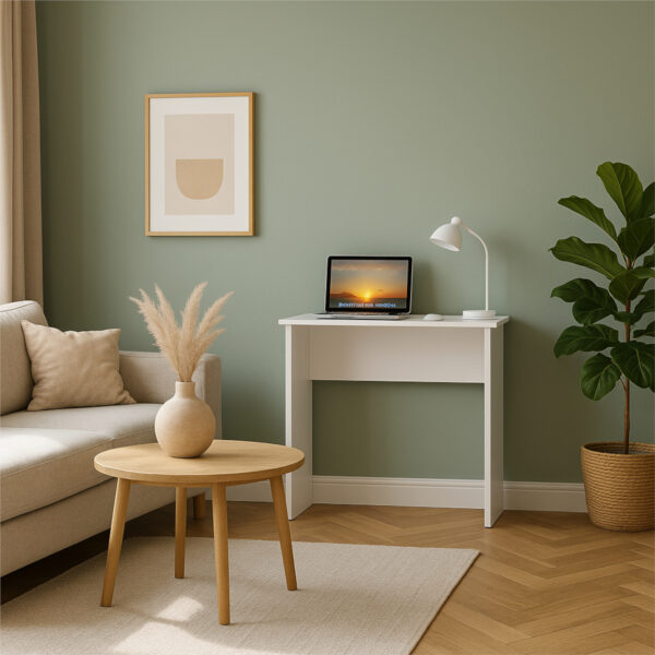 Bureau ULVIK - Simple - Blanc - Largeur 80 cm, Hauteur 75 cm, Profondeur 50 cm – Image 6