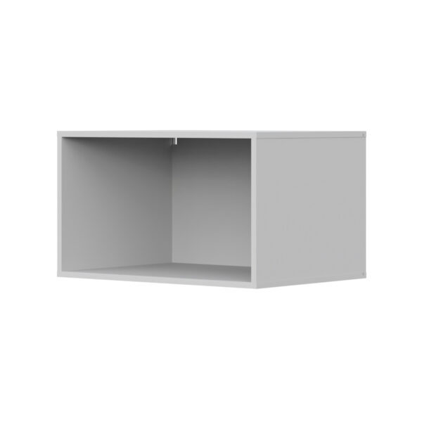 Armoire Murale FAUSKE - Spacieuse - 2 Portes - Blanc - Largeur 69 cm, Hauteur 40 cm, Profondeur 49 cm – Image 4