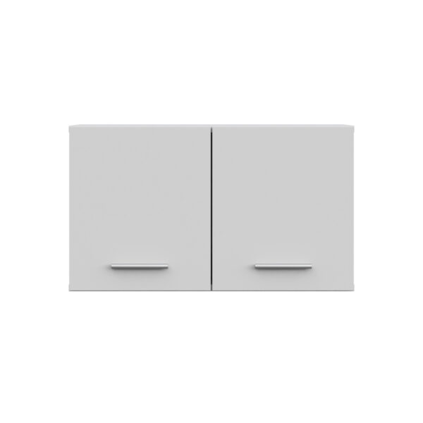 Armoire Murale FAUSKE - Spacieuse - 2 Portes - Blanc - Largeur 69 cm, Hauteur 40 cm, Profondeur 49 cm – Image 5