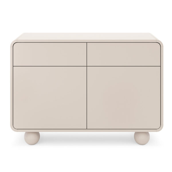 Kommode KAMLOOPS KSZ108 - Kaszmir - Abgerundet - 2 Schubladen - Breite 108 cm, Höhe 75 cm, Tiefe 39 cm – Image 7