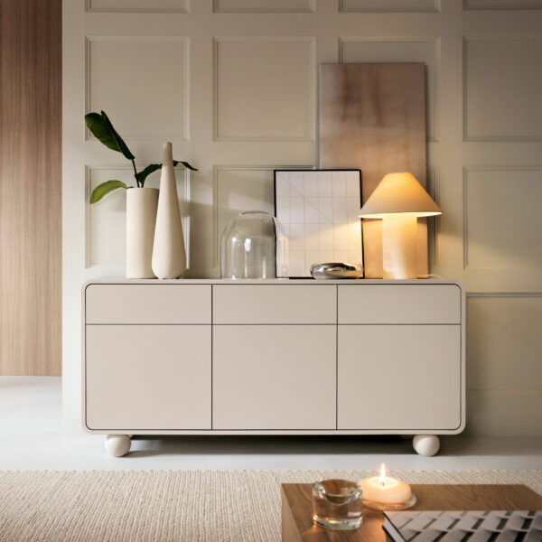 Komoda KAMLOOPS KSZ160 - Kashmir - Zaokrąglona - 3 Szuflady - Szerokość 160 cm, Wysokość 75 cm, Głębokość 39 cm – Image 2