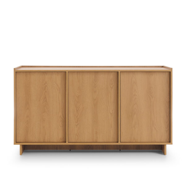 Commode Yarker – chêne caramel – 3 portes – 147 x 82 x 39 cm – Image 7