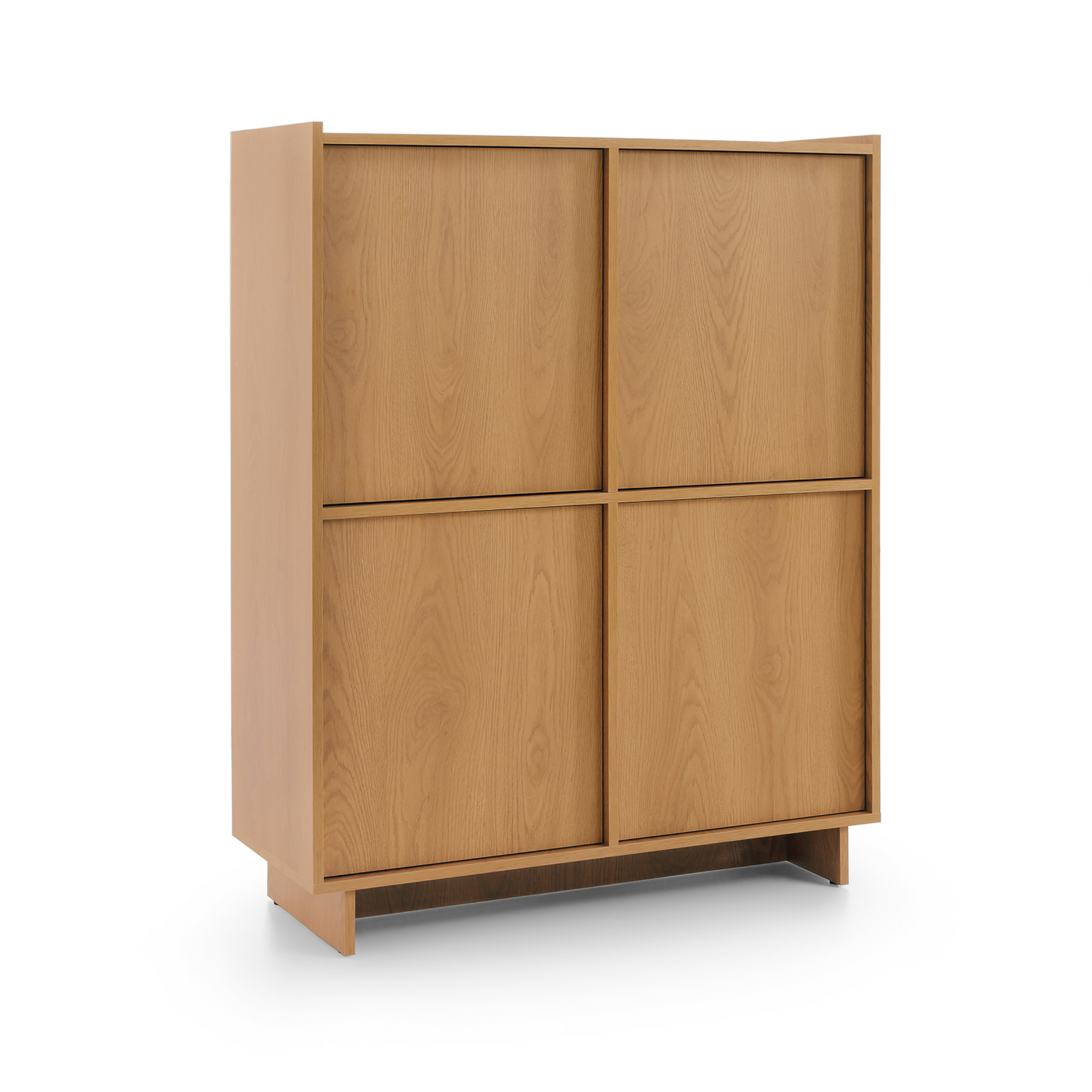 XMEBSKRKOMPI05901102_00-1.jpg Commode Yarker – chêne caramel – 4 portes – 98 x 124 x 39 cm – Image 1