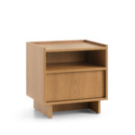Table de chevet Yarker – chêne caramel – 1 tiroir – 50 x 51 x 39 cm