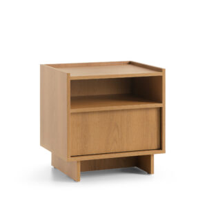 Table de chevet Yarker – chêne caramel – 1 tiroir – 50 x 51 x 39 cm
