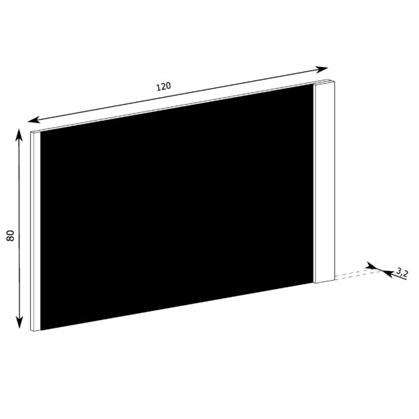 Miroir Suspendu BALESTRAND - Chêne - 120 x 80 x 4 cm – Image 3