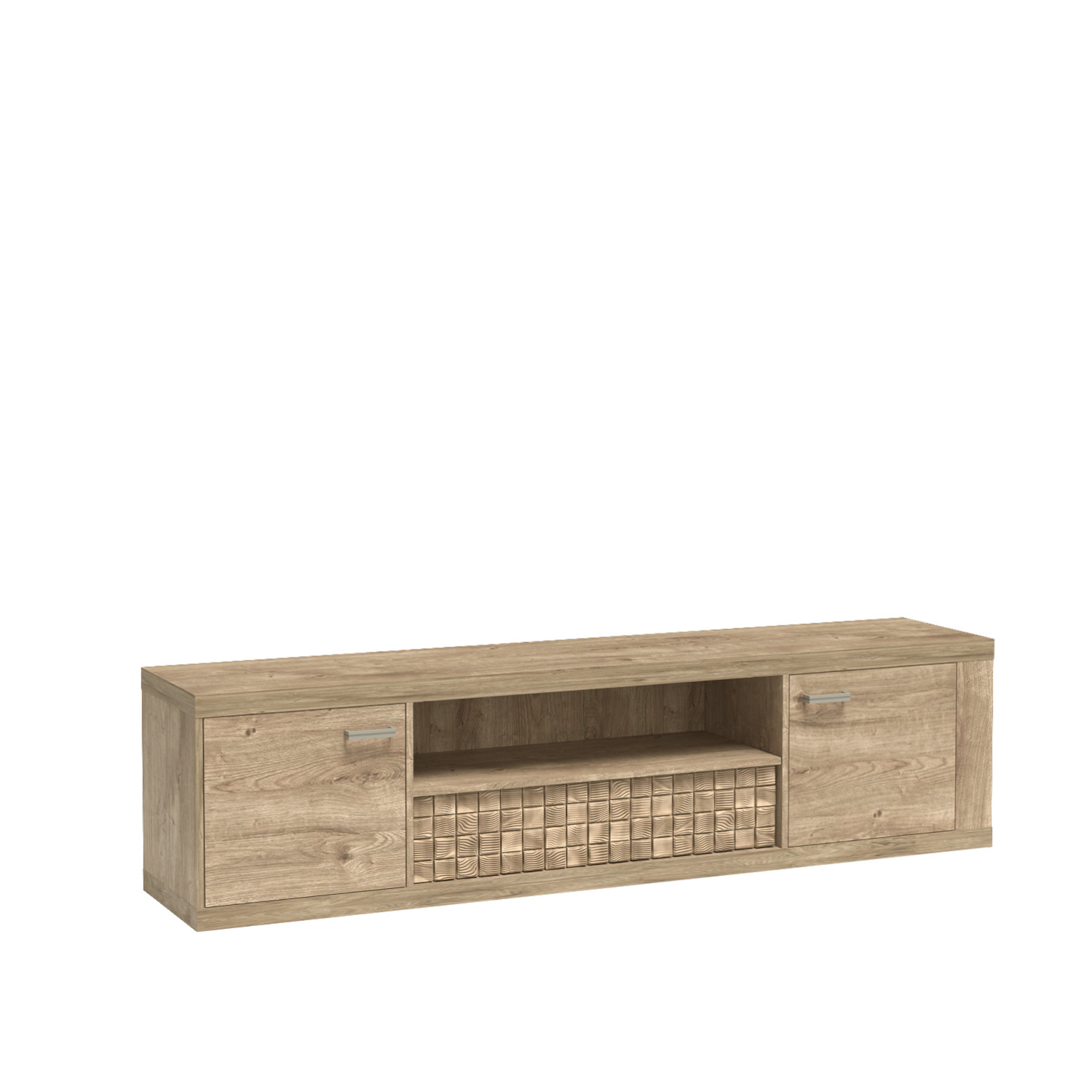 BALESTRANDJAR000015_00-1.jpg Meuble TV BALESTRAND - Chêne - Tiroir - 196 x 51 x 41 cm – Image 1