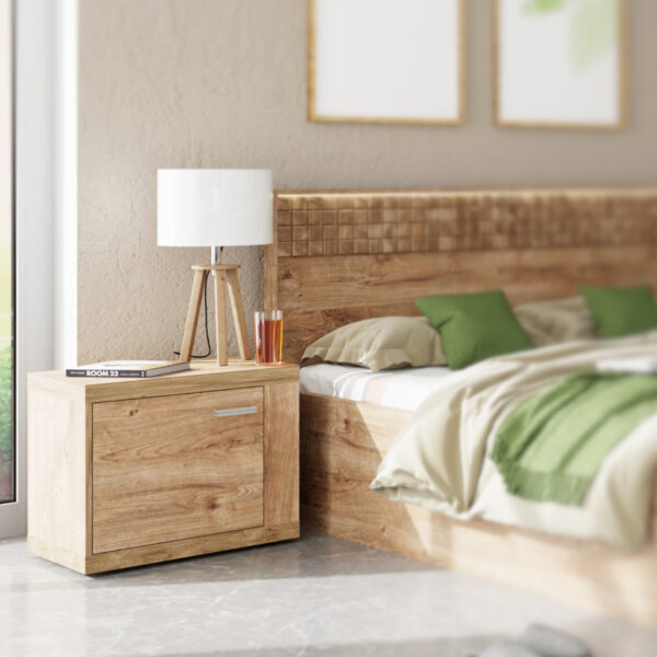 Meuble de Nuit BALESTRAND - Chêne - 57 x 51 x 41 cm – Image 2