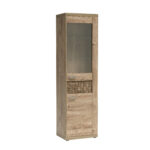 Vitrine BALESTRAND - Chêne - Tiroir - 57 x 201 x 41 cm