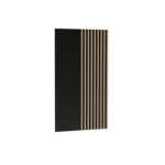 Panneau Naissant NAKUSP - Noir - Lames - 80 x 138 x 4 cm