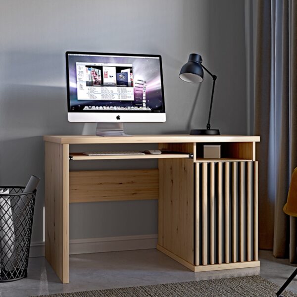 Bureau NAKUSP - Chêne - Lames - 120 x 78 x 60 cm – Image 2