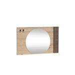 Miroir pour coiffeuse NAKUSP - Chêne - Lattes - 100 x 55 x 3 cm