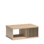 Table Basse NAKUSP - Chêne - Lattes - 90 x 36 x 58 cm